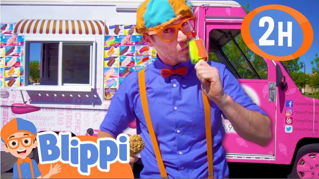 blippi explores an ice cream truck - Youtube Kids