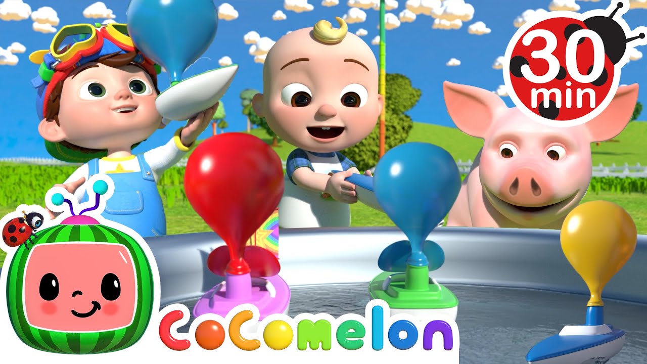 balloon boat race cocomelon - Youtube Kids