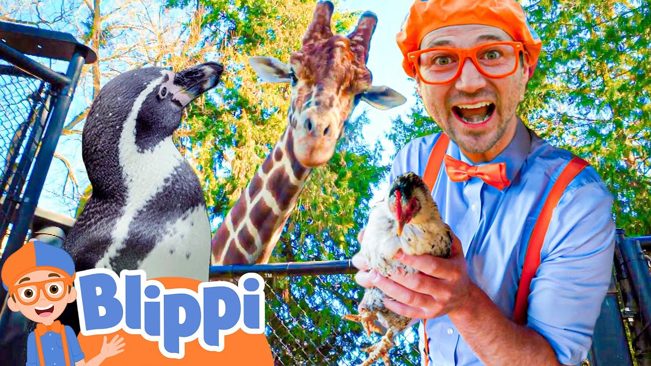 blippi visits the zoo and feeds - Youtube Kids