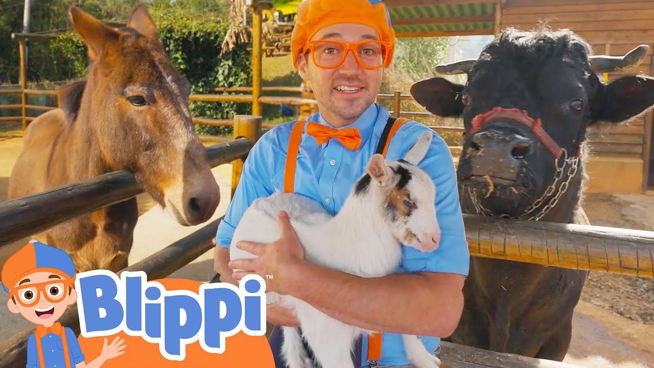 Blippi's Farm Animal Adventure - Youtube Kids