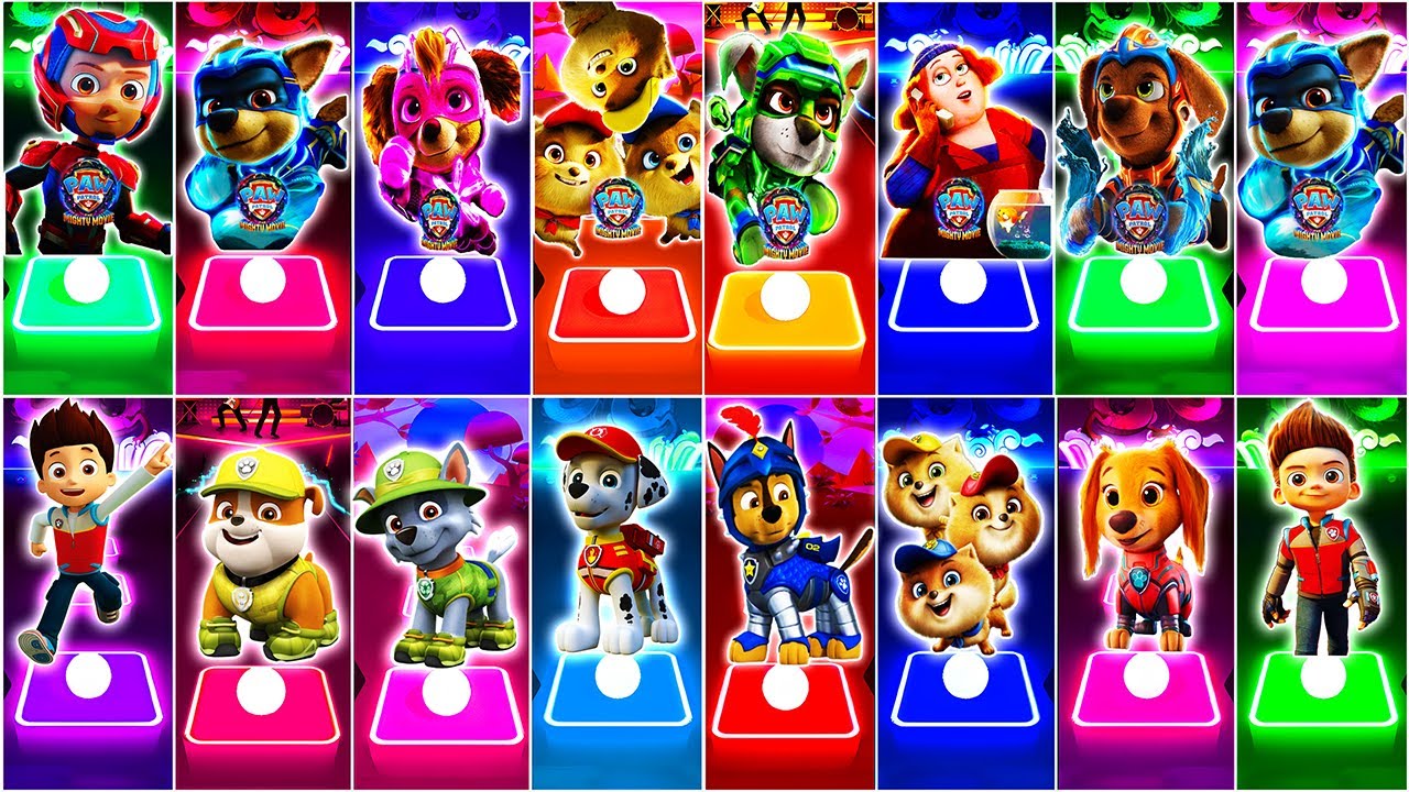 paw patrol magna tiles