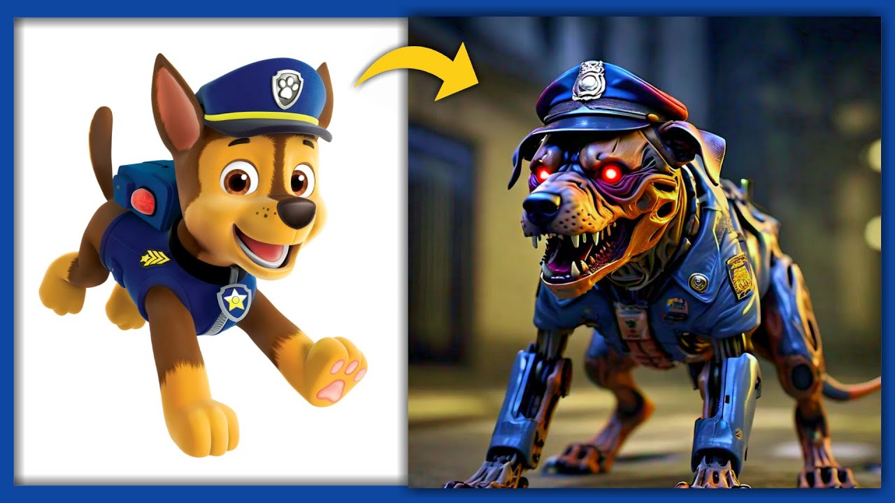 Paw Patrol as zombie robot dog - Youtube Kids