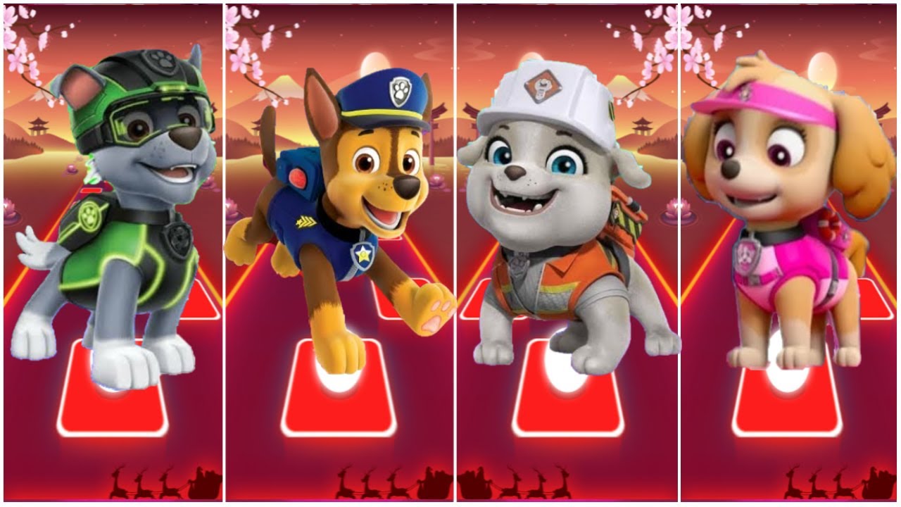 Maglietta Bimba Paw Patrol 4T – Manica Corta Rosa Chiaro Con Everest, Skye, Rubble, Chase E Marshall