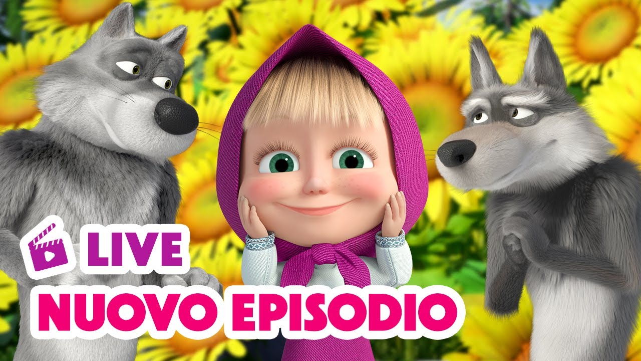 Bicicletta Bambina Masha E Orso - Misura 14, Rosa E Bianco, Con Cestino E Portabambola