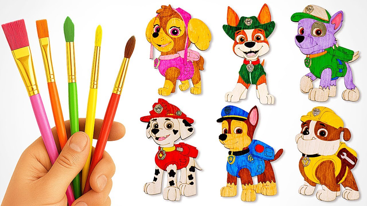 paw patrol painting Youtube Kids